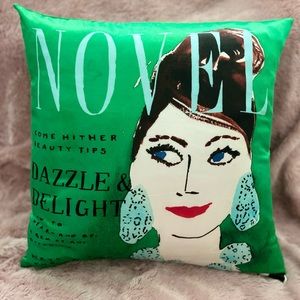 Kate Spade New York silk throw pillow NWOT